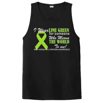 I Wear Lime Green Non-Hodgkin's Lymphoma PosiCharge Competitor Tank