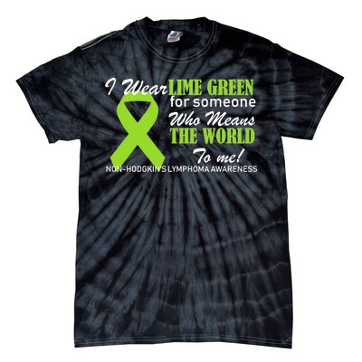 I Wear Lime Green Non-Hodgkin's Lymphoma Tie-Dye T-Shirt