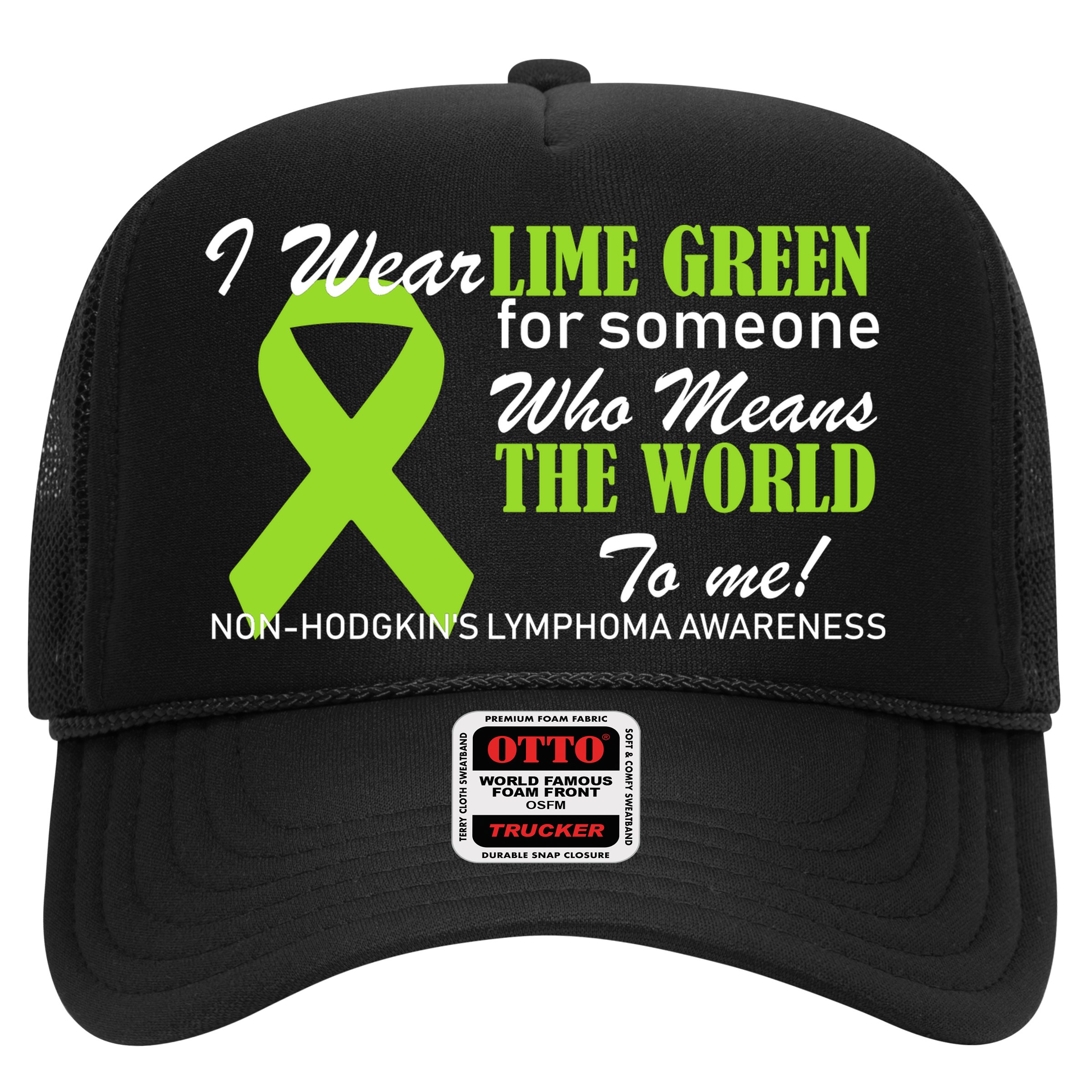 I Wear Lime Green Non-Hodgkin's Lymphoma Hat