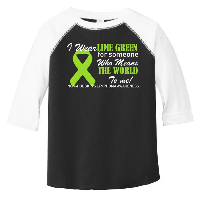 I Wear Lime Green Non-Hodgkin's Lymphoma Toddler Fine Jersey T-Shirt