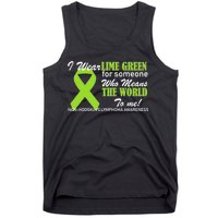 I Wear Lime Green Non-Hodgkin's Lymphoma Tank Top