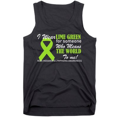 I Wear Lime Green Non-Hodgkin's Lymphoma Tank Top