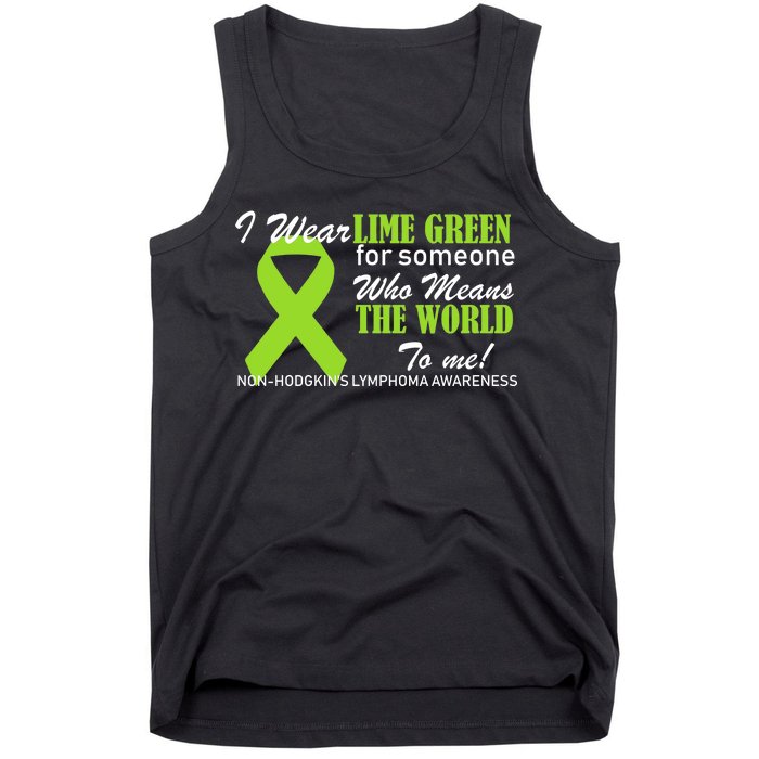 I Wear Lime Green Non-Hodgkin's Lymphoma Tank Top