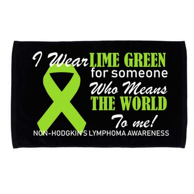 I Wear Lime Green Non-Hodgkin's Lymphoma Microfiber Hand Towel