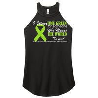 I Wear Lime Green Non-Hodgkin's Lymphoma Women's Perfect Tri Rocker Tank