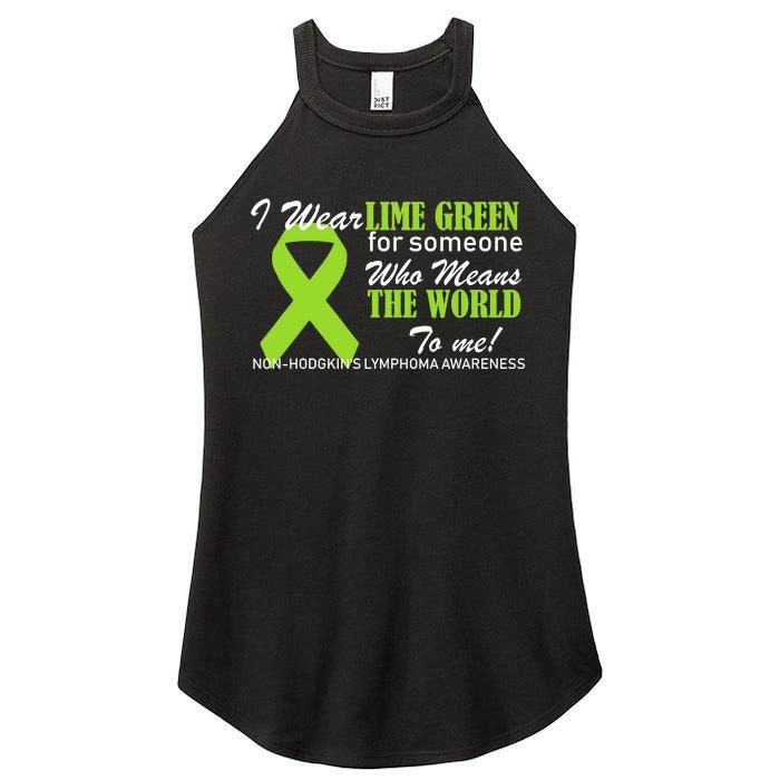 I Wear Lime Green Non-Hodgkin's Lymphoma Women's Perfect Tri Rocker Tank