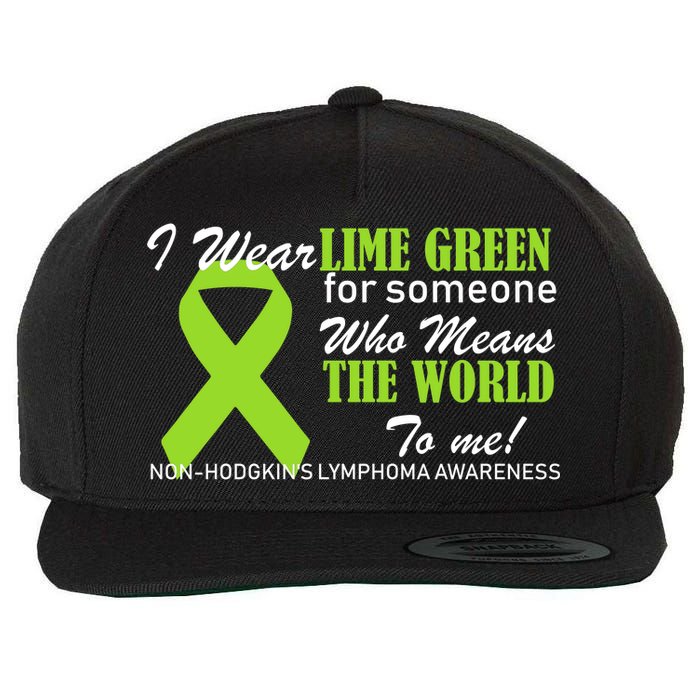 I Wear Lime Green Non-Hodgkin's Lymphoma Wool Snapback Cap