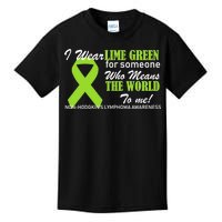 I Wear Lime Green Non-Hodgkin's Lymphoma Kids T-Shirt