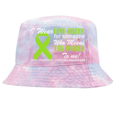 I Wear Lime Green Non-Hodgkin's Lymphoma Tie-Dyed Bucket Hat