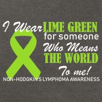 I Wear Lime Green Non-Hodgkin's Lymphoma Cotton Canvas Backpack