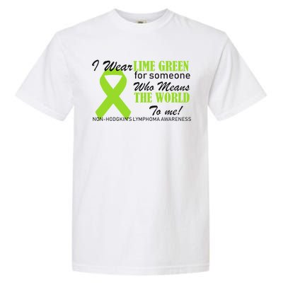 I Wear Lime Green Non-Hodgkin's Lymphoma Garment-Dyed Heavyweight T-Shirt