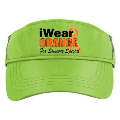 I Wear Orange For Someone I Love Leukemia Adult Drive Performance Visor