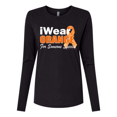 I Wear Orange For Someone I Love Leukemia Womens Cotton Relaxed Long Sleeve T-Shirt