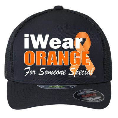 I Wear Orange For Someone I Love Leukemia Flexfit Unipanel Trucker Cap