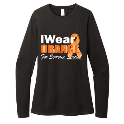 I Wear Orange For Someone I Love Leukemia Womens CVC Long Sleeve Shirt