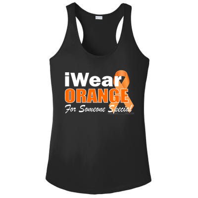 I Wear Orange For Someone I Love Leukemia Ladies PosiCharge Competitor Racerback Tank