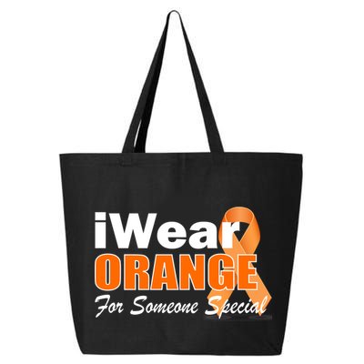 I Wear Orange For Someone I Love Leukemia 25L Jumbo Tote