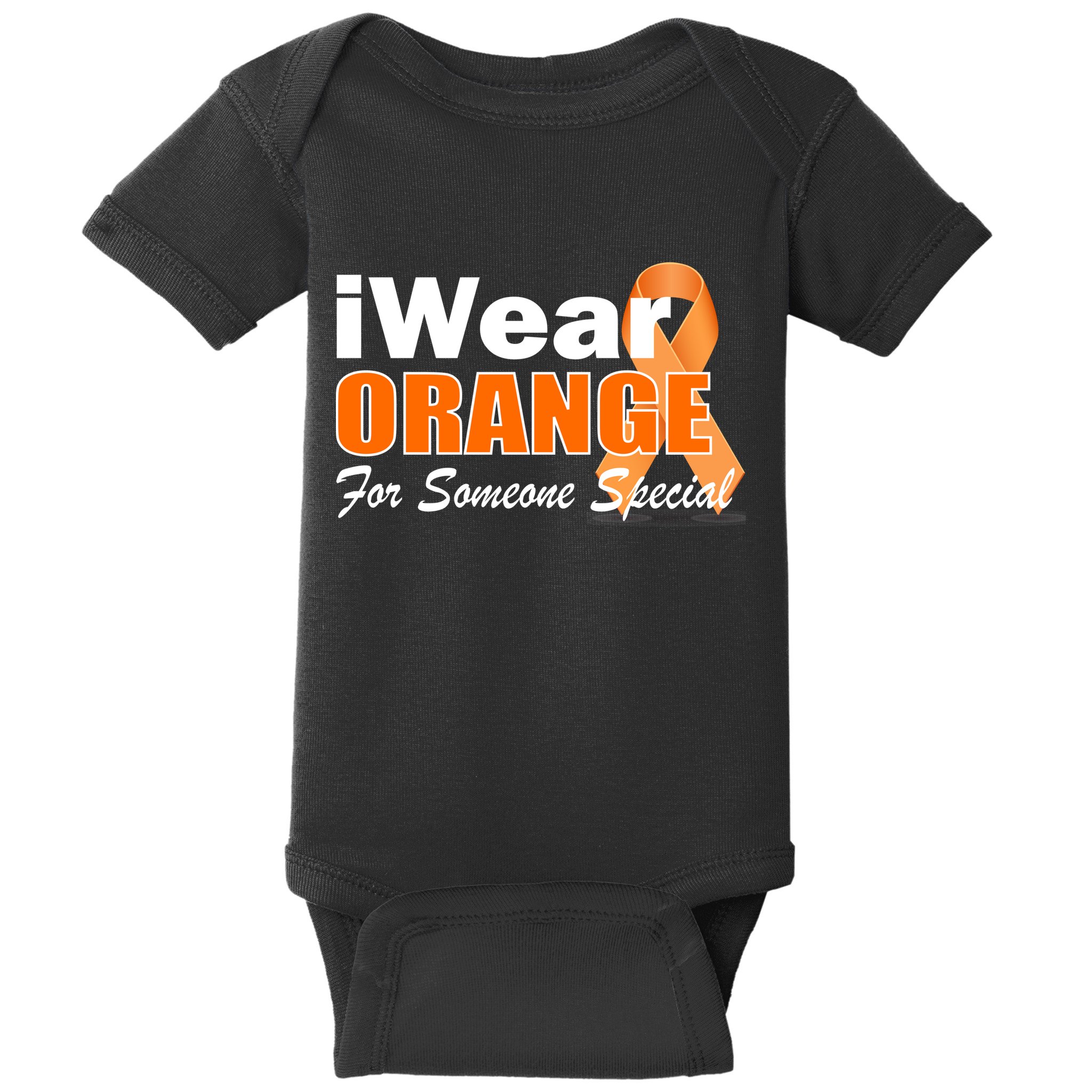 I Wear Orange For Someone I Love Leukemia Baby Bodysuit