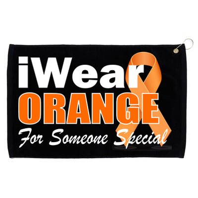 I Wear Orange For Someone I Love Leukemia Grommeted Golf Towel