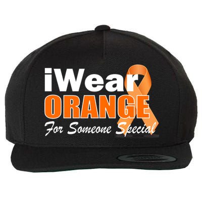 I Wear Orange For Someone I Love Leukemia Wool Snapback Cap