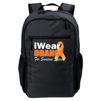 I Wear Orange For Someone I Love Leukemia Daily Commute Backpack