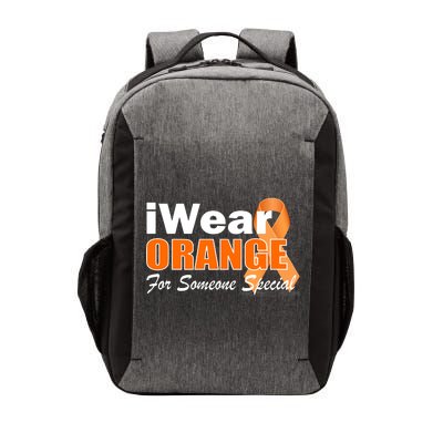 I Wear Orange For Someone I Love Leukemia Vector Backpack