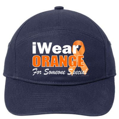 I Wear Orange For Someone I Love Leukemia 7-Panel Snapback Hat