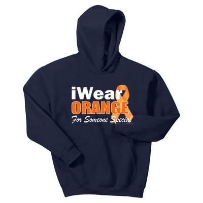 I Wear Orange For Someone I Love Leukemia Kids Hoodie