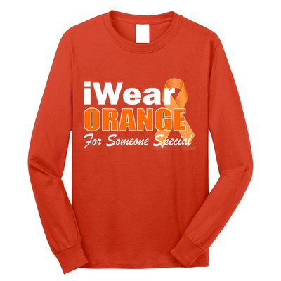 I Wear Orange For Someone I Love Leukemia Long Sleeve Shirt