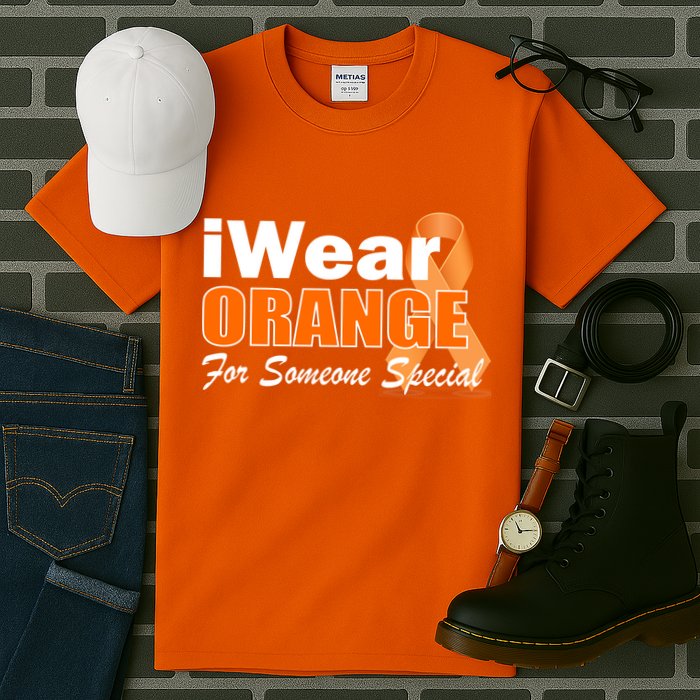 I Wear Orange For Someone I Love Leukemia Tall T-Shirt