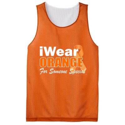 I Wear Orange For Someone I Love Leukemia Mesh Reversible Basketball Jersey Tank