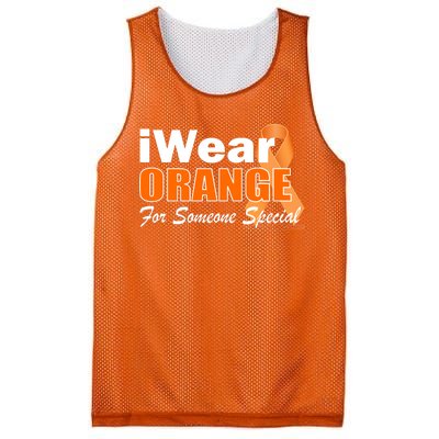 I Wear Orange For Someone I Love Leukemia Mesh Reversible Basketball Jersey Tank