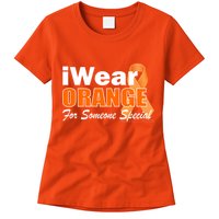 I Wear Orange For Someone I Love Leukemia Womens T-Shirt