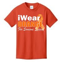 I Wear Orange For Someone I Love Leukemia Kids T-Shirt