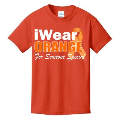 I Wear Orange For Someone I Love Leukemia Kids T-Shirt