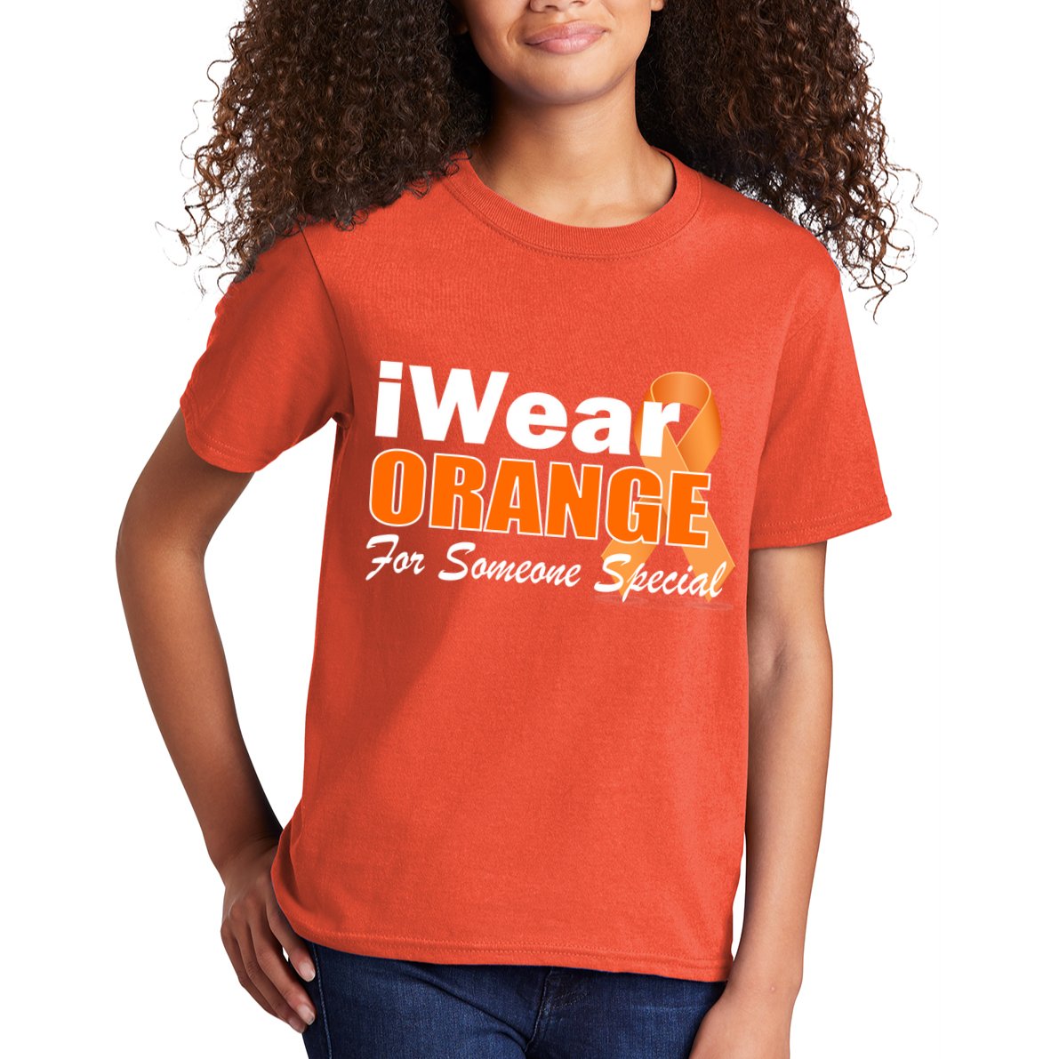I Wear Orange For Someone I Love Leukemia Kids T-Shirt