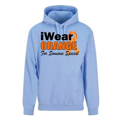 I Wear Orange For Someone I Love Leukemia Unisex Surf Hoodie