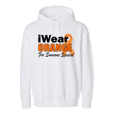 I Wear Orange For Someone I Love Leukemia Garment-Dyed Fleece Hoodie