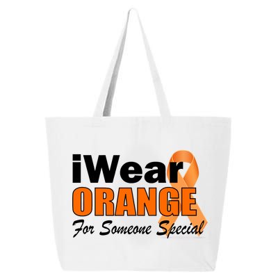 I Wear Orange For Someone I Love Leukemia 25L Jumbo Tote