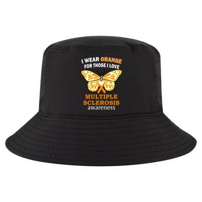 I Wear Orange For Those I Love MS Multiple Sclerosis Cool Comfort Performance Bucket Hat