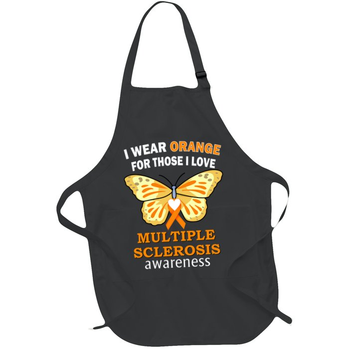 I Wear Orange For Those I Love MS Multiple Sclerosis Apron