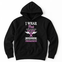 I Wear Pink Angel Breast Cancer Awareness Hoodie