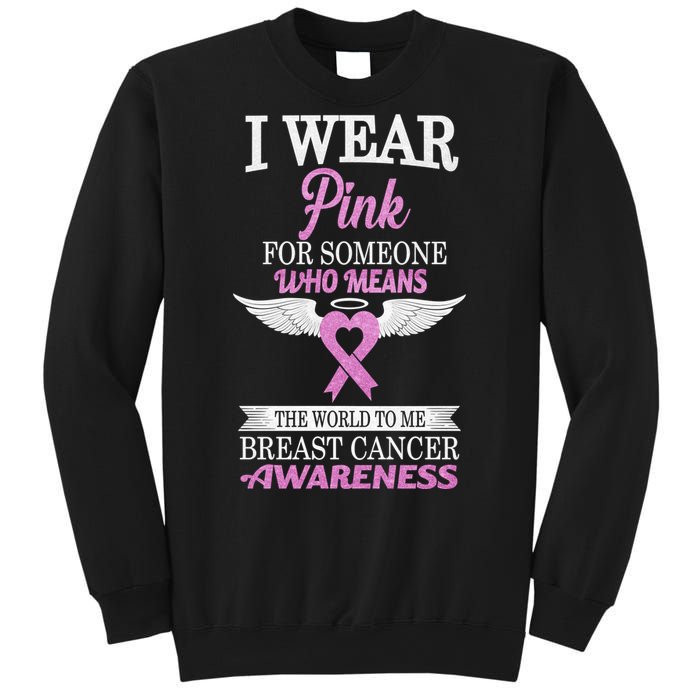 I Wear Pink Angel Breast Cancer Awareness Sweatshirt