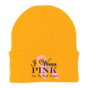 I Wear Pink For My Best Friend Knit Cap Winter Beanie