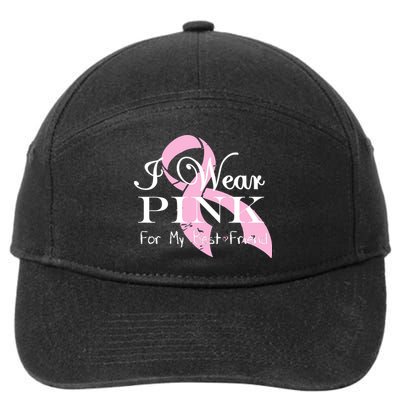 I Wear Pink For My Best Friend 7-Panel Snapback Hat