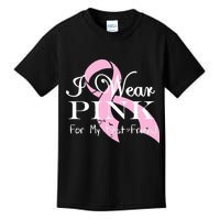 I Wear Pink For My Best Friend Kids T-Shirt