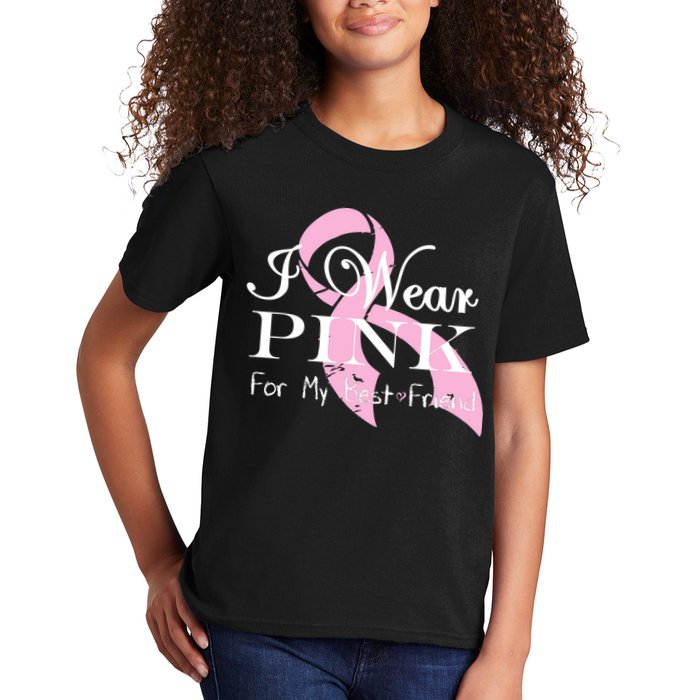 I Wear Pink For My Best Friend Kids T-Shirt