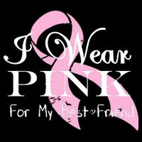 I Wear Pink For My Best Friend Kids T-Shirt