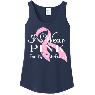 I Wear Pink For My Best Friend Ladies Essential Tank