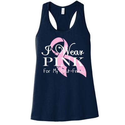 I Wear Pink For My Best Friend Women's Racerback Tank